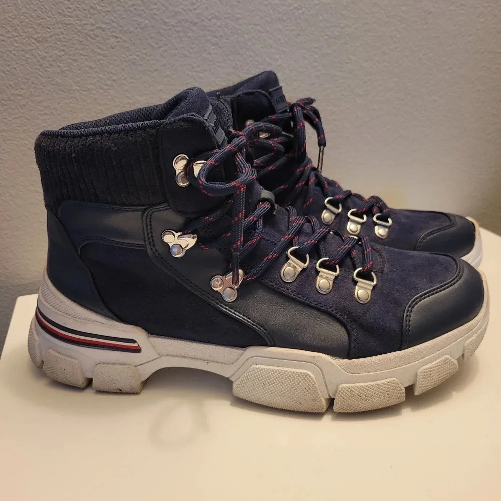 Tommy Hilfiger Blue White Nesser Sneaker Shoes